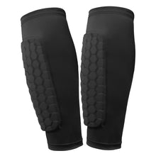 Load image into Gallery viewer, Soccer Shin Pads with Honeycomb Pads Football Shin Pads Ergonomic Lightweight Calf Protective Gear for Kids Youth Adults