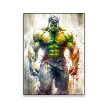 Load image into Gallery viewer, Marvel Movie Art Poster Spider Man Iron Man Deadpool Canvas Painting Classic Anime Character Mural Home Wall Decoration Gift