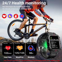 Load image into Gallery viewer, Outdoor Military Smartwatch – Bluetooth Calling, 1.73” LED Display, Sports &amp; Fitness Watch