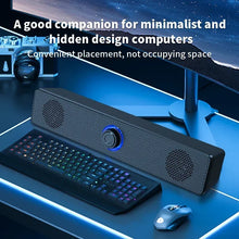 Load image into Gallery viewer, PC Soundbar – Wired &amp; Wireless Bluetooth USB Powered Speaker for TV, PC, Laptop, Gaming