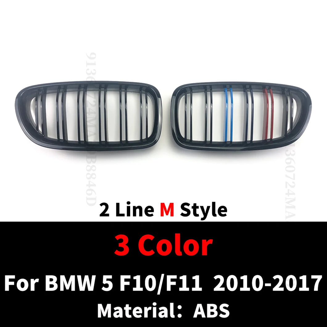 Front Bumper Kidney Grille Mesh Splitter Air Dam for BMW F10 F11 5 Series Tuning