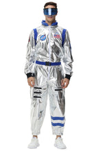 Load image into Gallery viewer, Silver Astronaut Costume Adult Spaceman Jumpsuit Space Suit Outfit for Women Men Cosplay Halloween Costumes 2024 New