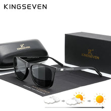 Load image into Gallery viewer, Kingseven Aluminum Sunglasses Men Women Polarized Photochromic Driving Glasses