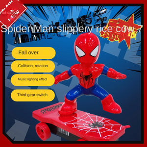 Spiderman Flip Skateboard! Lights, Sounds, Stunts