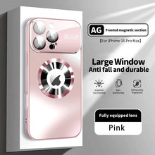 Load image into Gallery viewer, New Titanium Metallic Luxury Matte Case For iPhone 17 16 15 14 13 12 Pro Max Plus For Magsafe Glass Lens Camera Protection Cover