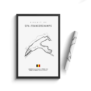 F1 International Track Circuit Canvas Painting – Wall Art