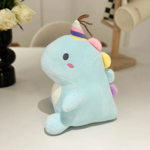 30cm Blue Cute Dinosaur Plush Toy - Decorative Pillow, Birthday & Christmas Gift for Girls