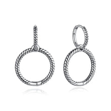 Load image into Gallery viewer, Original 925 Sterling Silver Earrings 2025 Stud Hoop Crystal Earings For Women Rose Gold Crown Heart Infinity Bee Earing Jewelry