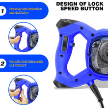 Load image into Gallery viewer, 2600W Portable Electric Cement Mixer, 6 Speed Handheld Mixer Stirring Tool for Mixing Grout Paint Mortar Mud Plaster Tool