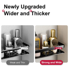 Load image into Gallery viewer, Bathroom Shelf No Drill Wall Mounted Shampoo Bottle Shower Corner Rack Toilet Storage Rack Aluminum Bathroom Kitchen Accessories