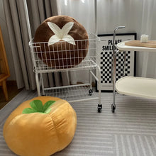 Load image into Gallery viewer, Thickened Cushion with Tomato-Shaped Pillow Vegetable Mushroom Persimmon Round Cushion Pad for Window Seat Pillows for Bedroom