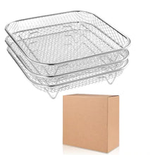 Load image into Gallery viewer, 3Layers Air Fryer Rack Stainless Steel Stackable Grill Food Dehydrator Basket Air Fryer Accessory  Cook Several Food in One Time