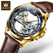 Load image into Gallery viewer, OLEVS 6661 Top of the line Original Skeleton Men's Automatic Mechanical Watch Waterproof and Luminous Men's Watch Reloj Hombre