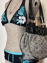 Load image into Gallery viewer, Vintage Flower print Cutie set Bikini 2000s Swimsuit Sexy Women Bathing Fashion Halter Strap Swimwear High Street Beach Female