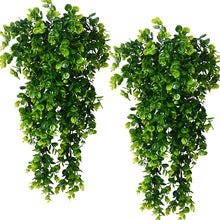 Load image into Gallery viewer, Artificial Hanging Plants – Faux Eucalyptus Leaf Greenery Vine (UV Resistant)