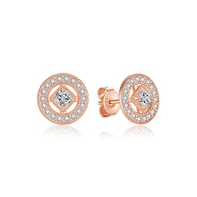 Load image into Gallery viewer, Original 925 Sterling Silver Earrings 2025 Stud Hoop Crystal Earings For Women Rose Gold Crown Heart Infinity Bee Earing Jewelry