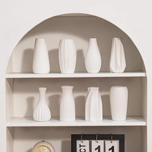 Load image into Gallery viewer, White Ceramic Vases Nordic Decorative Vasen Ornaments Home Living Room Decor Flower Arrangements Sketching Props Desktop Decor