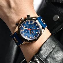 Load image into Gallery viewer, LIGE Fashion Men&#39;s Quartz Chronograph Sport Watch - Luxury Waterproof Wristwatch