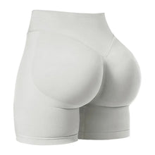 Load image into Gallery viewer, Gym Shorts Women Fitness Sports Biker Shorts 4.5" Low Ribbed Band Yoga Shorts Workout Scrunch Butt Seamless Leggings