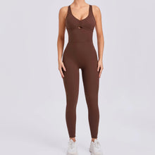 Load image into Gallery viewer, Women Gym Jumpsuit Female Yoga Set Workout One-piece Suit Women Sports Push Up Yoga Clothes Backless Activewear Fitness Set