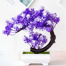 Load image into Gallery viewer, Crescent Style Bonsai Simulation Plant – Thousand Layer Flower
