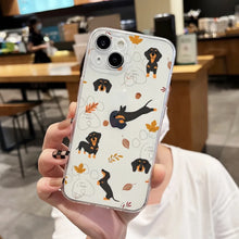 Load image into Gallery viewer, Dachshund Silhouette Dog Phone Case For iPhone 16 15 14 13 12 11 Pro Max XS X XR 7 8 SE Back Cover Clear Funda