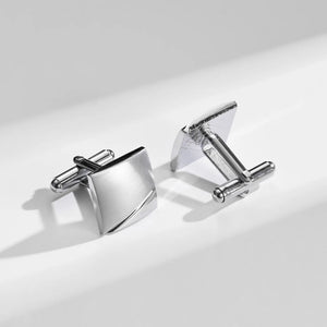 Luxury Men's Cufflinks & Tie Clip Set - Wedding Guest Gift Fashion Jewelry