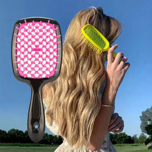 Load image into Gallery viewer, 3pcs Eight-Claw Comb Set Hairdressing Scalp Massage Wet Dry Dual-Use Mesh Honeycomb Comb
