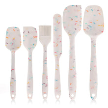 Load image into Gallery viewer, 6 Pieces Silicone Spatula Set Food Grade Non Stick Heat Resistant Spatulas Turner for Cooking Baking Mixing Baking Tools