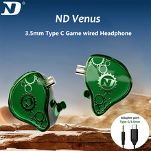 Load image into Gallery viewer, ND Venus Type C Headphones HiFi Bass Stereo Gaming Music 3.5mm Noise Cancelling