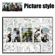 Load image into Gallery viewer, Personalised Marvel Movie Heroes Canvas Poster – Spider-Man &amp; Iron Man Wall Art