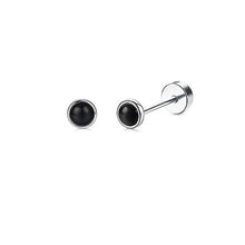 Load image into Gallery viewer, 2PCS/Set Stainless Steel Heart Moon Earbone Stud Screw Ball Stud Earrings for Women Fashion Ear Tragus Cartilage Body Piercing