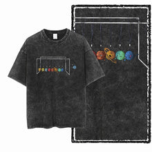 Load image into Gallery viewer, SA ASTRONAUT SPACE THEMES Printed Cotton Acid Washed Graphic Unisex T Shirt Cool Streetwear Men Tshirts Big Size Tee for men