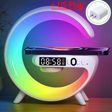 Load image into Gallery viewer, Multifunction Wireless Charger Pad Stand Speaker TF RGB Night Light 15W Fast Charging Station for iPhone Samsung Xiaomi Huawei