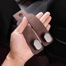 Load image into Gallery viewer, Universal Car Seat Back Headrest Hook Phone Holder Foldable ABS Leather Suede Auto Vehicle Organizer Hanger Bag Purse Storage