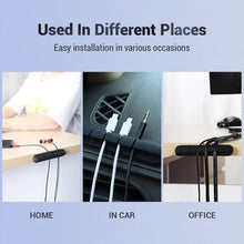 Load image into Gallery viewer, Desk Cable Organizer! 5-Hole, USB, Mouse, Headset, Silicone