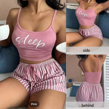 Load image into Gallery viewer, Sexy Summer Women Pajamas Set Cotton Sleeveless Nightwear Cute Sleepwear