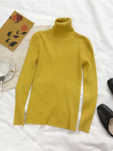 Load image into Gallery viewer, Turtleneck Sweater Womens 2025 Autumn Winter Tops Korean Slim Women Pullover Jumper Knitted Sweater Pull Femme Hiver Truien
