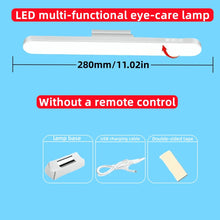 Load image into Gallery viewer, LED Table Lamp Magnetic Hanging USB Rechargeable Desk Lamp 3 Color Reading Light Dimmable Cabinet Closet Wardrobe Night Light