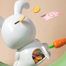 Load image into Gallery viewer, Cute Rabbit Cartoon Coin Bank - Unbreakable Plastic Savings Jar - Kids Birthday Gift