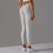 Load image into Gallery viewer, Women Fitness Leggings Workout Gym Running Scrunch Leggings Sexy Back V High Waist Trousers Jogging Active Wear Tight Pants