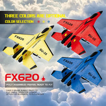 Load image into Gallery viewer, RC SU35 Plane with LED Lights - Remote Control Flying Model Glider EPP Foam Kids Toy