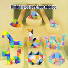 Load image into Gallery viewer, Magic Snake Puzzle Toy 24-72 Segments 3D Fidget Cube
