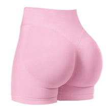 Load image into Gallery viewer, Gym Shorts Women Fitness Sports Biker Shorts 4.5" Low Ribbed Band Yoga Shorts Workout Scrunch Butt Seamless Leggings