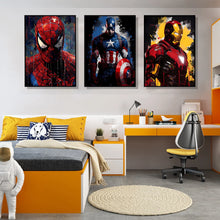 Load image into Gallery viewer, Marvel Movie Canvas Art Poster – Superhero Wall Decor (Spider-Man, Iron Man)