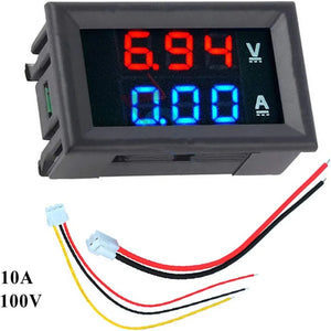 Digital Voltmeter Ammeter DC 100V 10A Dual LED Display Voltage Current Meter Tester