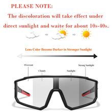 Load image into Gallery viewer, Fashion Brand Men Women Bicycle Photochromic Eyewear MTB Bike Fishing Running Cycling Sports Sunlasses Comfortable Goggles