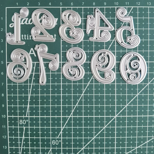 0-9 Lace Numbers Metal Cutting Dies Stencils DIY Scrapbooking Photo Album Decor