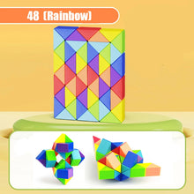 Load image into Gallery viewer, Magic Snake Puzzle Toy 24-72 Segments 3D Fidget Cube