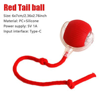 Load image into Gallery viewer, 1PC Smart Cat Toys Automatic Rolling Ball Fake Tail Rechargeable Electric Pet Interactive Toy Cat Training Imitate Mouse Tail 1P
